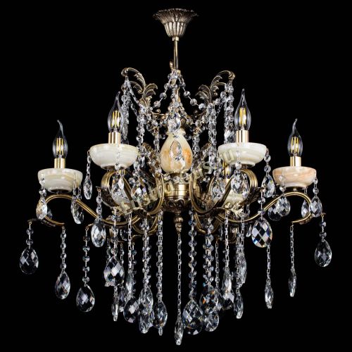 Люстра бронзовая Алфея Оникс №6 баден в Самаре Гусь Хрустальный