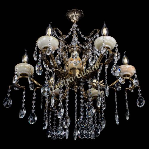 Люстра бронзовая Алфея Оникс №6 баден в Самаре Гусь Хрустальный