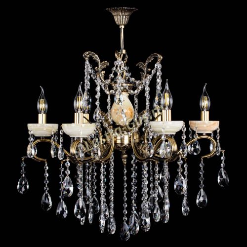 Люстра бронзовая Алфея Оникс №6 шар в Самаре Гусь Хрустальный