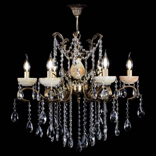 Люстра бронзовая Алфея Оникс №6 шар в Самаре Гусь Хрустальный