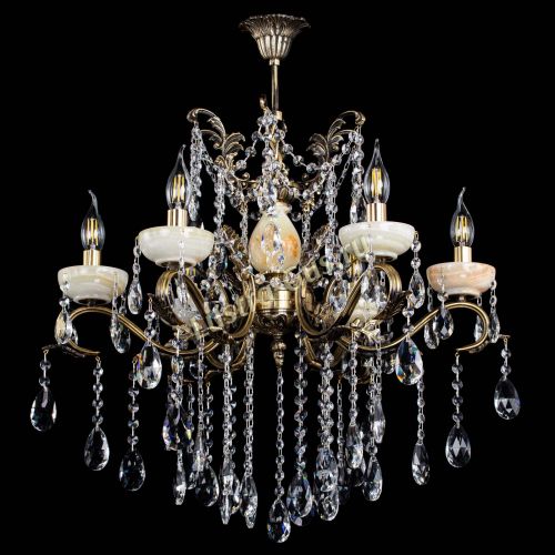 Люстра бронзовая Алфея Оникс №6 шар в Самаре Гусь Хрустальный