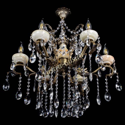 Люстра бронзовая Алфея Оникс №6 шар в Самаре Гусь Хрустальный