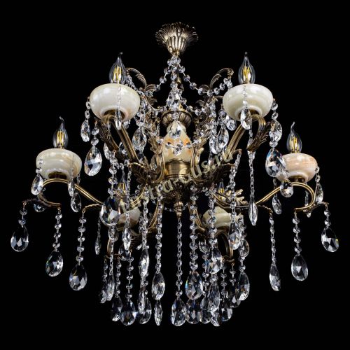 Люстра бронзовая Алфея Оникс №6 журавлик в Самаре Гусь Хрустальный