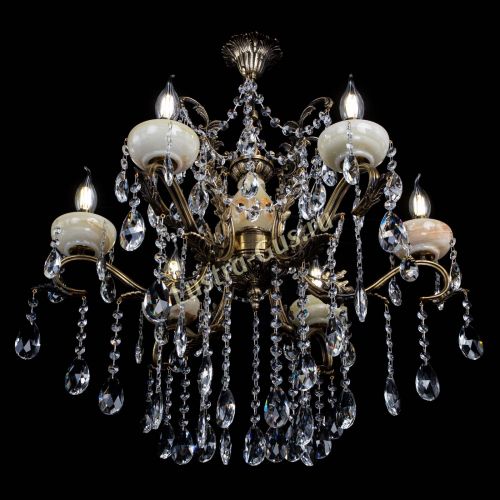 Люстра бронзовая Алфея Оникс №6 журавлик в Самаре Гусь Хрустальный