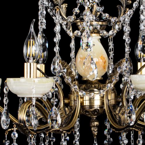 Люстра бронзовая Алфея Оникс №6 журавлик в Самаре Гусь Хрустальный