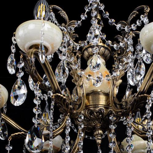 Люстра бронзовая Алфея Оникс №6 журавлик в Самаре Гусь Хрустальный