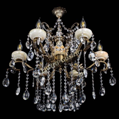 Люстра бронзовая Алфея Оникс №6 звездочка в Самаре Гусь Хрустальный