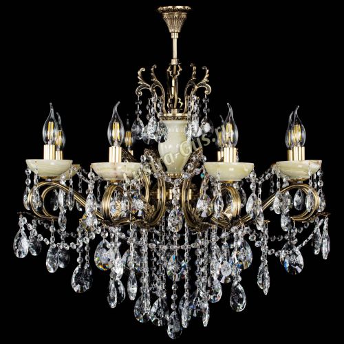 Люстра бронзовая Алфея Оникс №8 звездочка в Самаре Гусь Хрустальный