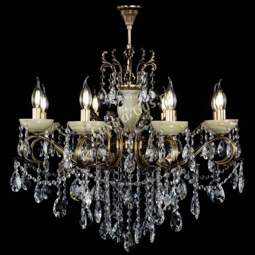 Люстра бронзовая Алфея Оникс №8 звездочка в Самаре Гусь Хрустальный