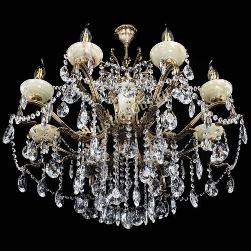 Люстра бронзовая Алфея Оникс №8 звездочка в Самаре Гусь Хрустальный