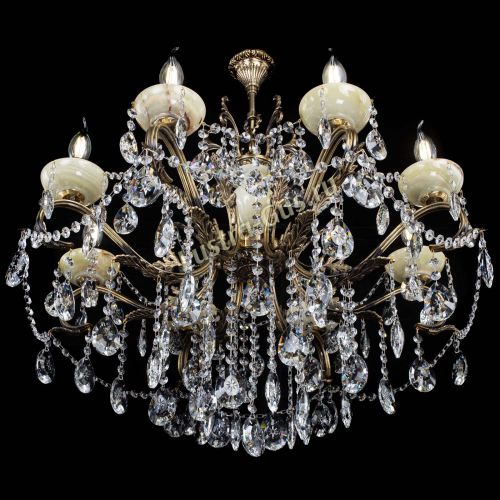 Люстра бронзовая Алфея Оникс №8 звездочка в Самаре Гусь Хрустальный