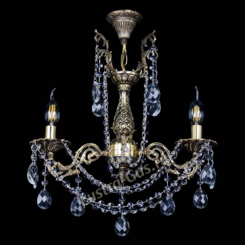 Бронзовая люстра Ариадна №2 Баден в Самаре Гусь Хрустальный