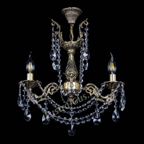 Бронзовая люстра Ариадна №2 Лучик в Самаре Гусь Хрустальный