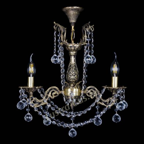 Люстра бронзовая Ариадна №2 Шар в Самаре Гусь Хрустальный