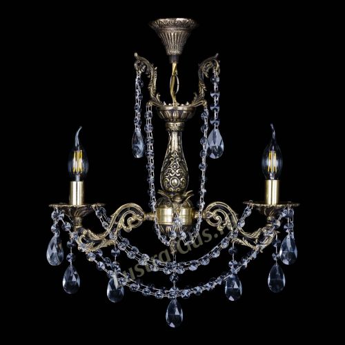 Бронзовая люстра Ариадна №2 Журавлик в Самаре Гусь Хрустальный