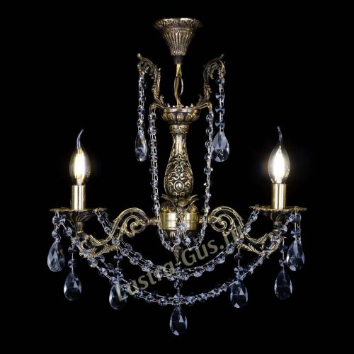 Бронзовая люстра Ариадна №2 Журавлик в Самаре Гусь Хрустальный