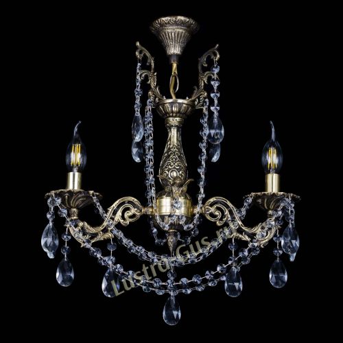 Бронзовая люстра Ариадна №2 Журавлик в Самаре Гусь Хрустальный