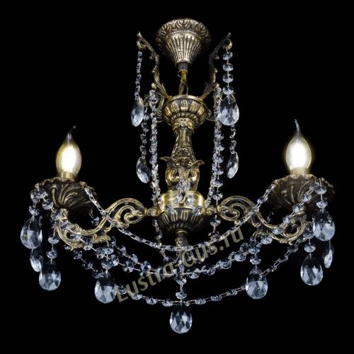 Бронзовая люстра Ариадна №2 Журавлик в Самаре Гусь Хрустальный