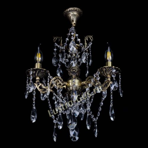 Бронзовая люстра Ариадна №3 Лучик в Самаре Гусь Хрустальный