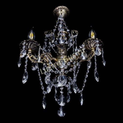 Бронзовая люстра Ариадна №3 Лучик в Самаре Гусь Хрустальный