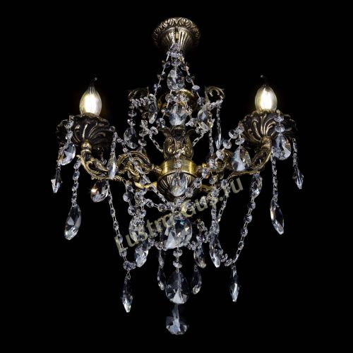 Бронзовая люстра Ариадна №3 Лучик в Самаре Гусь Хрустальный