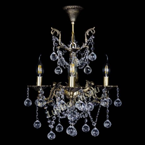 Бронзовая люстра Ариадна №3 Шар в Самаре Гусь Хрустальный