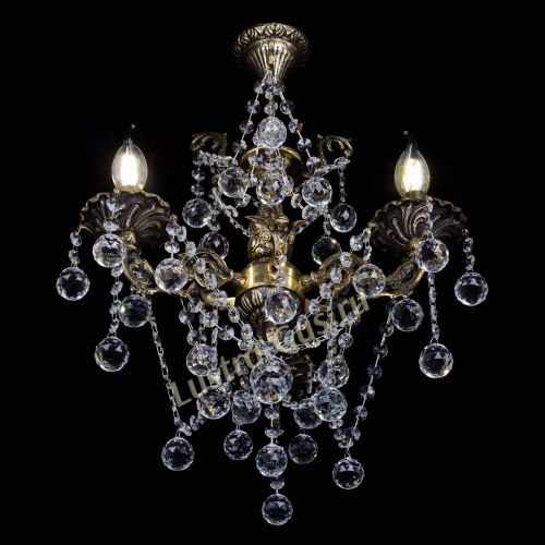 Бронзовая люстра Ариадна №3 Шар в Самаре Гусь Хрустальный