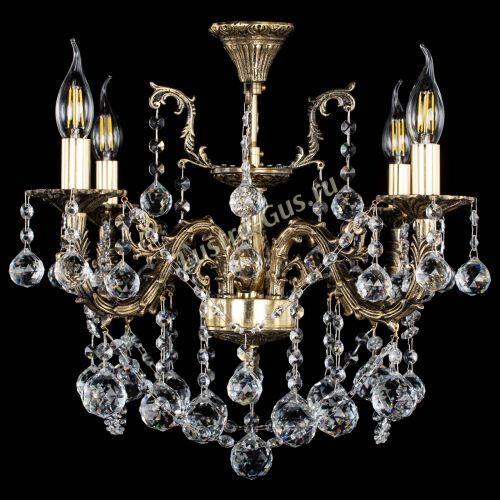 Люстра бронзовая Артемида №4 шар в Самаре Гусь Хрустальный