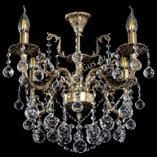 Люстра бронзовая Артемида №4 шар в Самаре Гусь Хрустальный