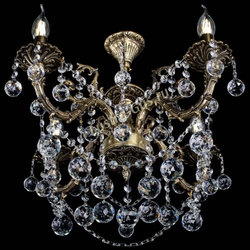 Люстра бронзовая Артемида №4 шар в Самаре Гусь Хрустальный