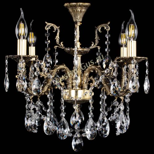 Люстра бронзовая Артемида №4 журавлик в Самаре Гусь Хрустальный