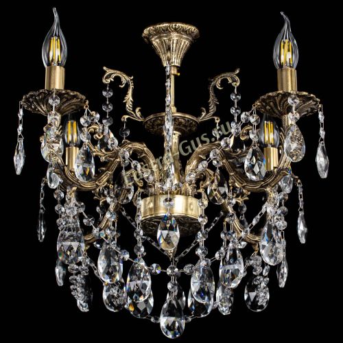 Люстра бронзовая Артемида №4 журавлик в Самаре Гусь Хрустальный