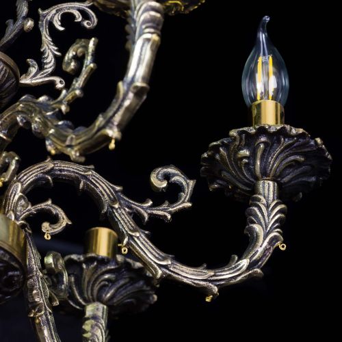 Бронзовая люстра Артемида №6 лучик в Самаре Гусь Хрустальный