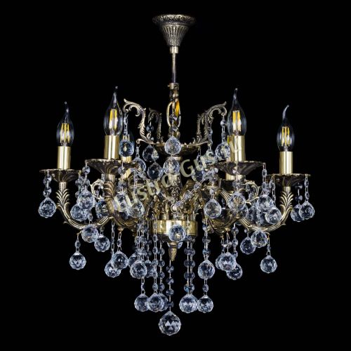 Бронзовая люстра Артемида №6 шар в Самаре Гусь Хрустальный