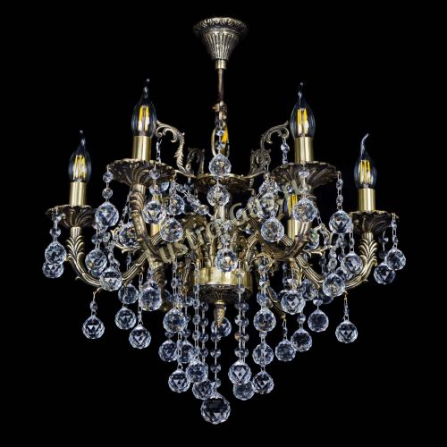 Бронзовая люстра Артемида №6 шар в Самаре Гусь Хрустальный