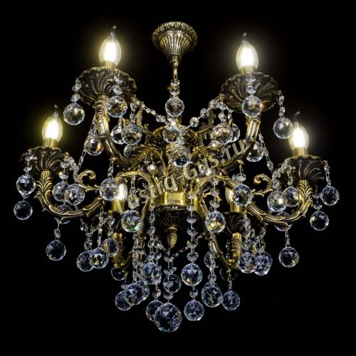 Бронзовая люстра Артемида №6 шар в Самаре Гусь Хрустальный