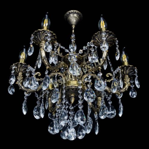 Бронзовая люстра Артемида №6 журавлик в Самаре Гусь Хрустальный