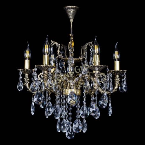 Бронзовая люстра Артемида №6 журавлик в Самаре Гусь Хрустальный