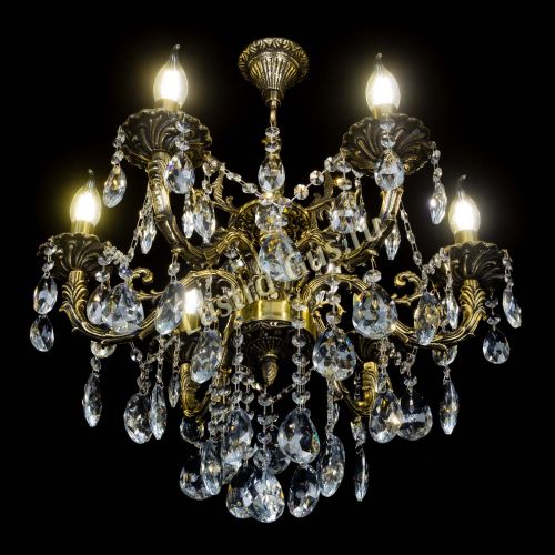 Бронзовая люстра Артемида №6 журавлик в Самаре Гусь Хрустальный