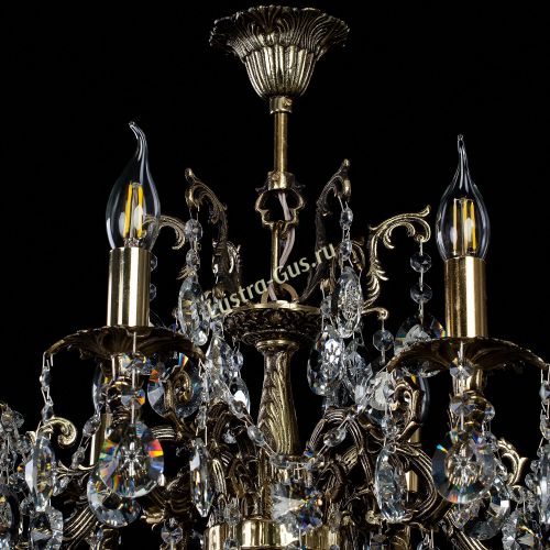 Бронзовая люстра Артемида в Самаре Гусь Хрустальный