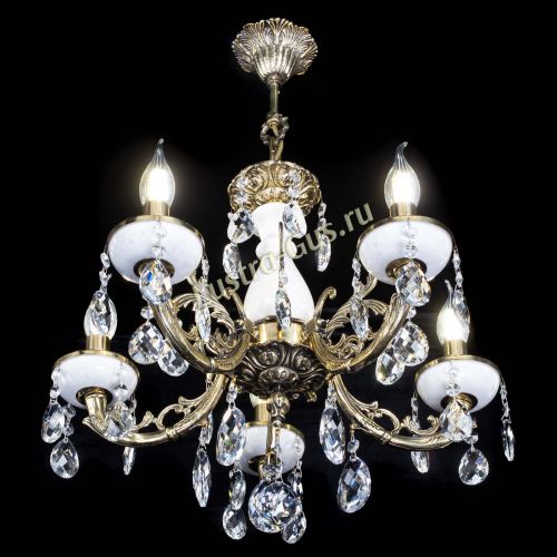 Люстра бронзовая Атланта из мрамора Баден №5/1 в Самаре Гусь Хрустальный