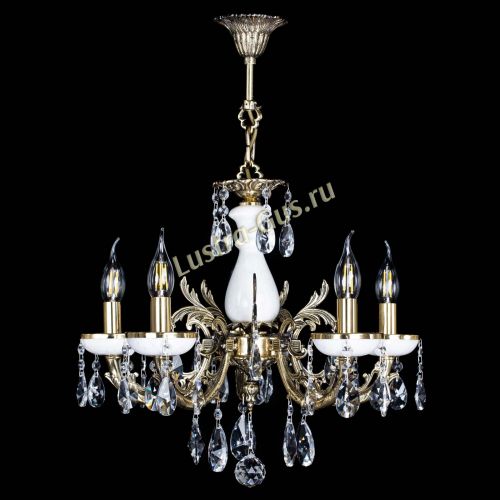 Люстра бронзовая Атланта из мрамора №5/1 Лучик в Самаре Гусь Хрустальный