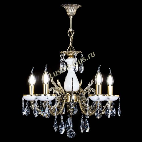 Люстра бронзовая Атланта из мрамора №5/1 Лучик в Самаре Гусь Хрустальный