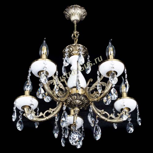 Люстра бронзовая Атланта из мрамора №5/1 Лучик в Самаре Гусь Хрустальный