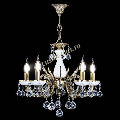 Люстра бронзовая Атланта из мрамора №5/1 Шар в Самаре Гусь Хрустальный