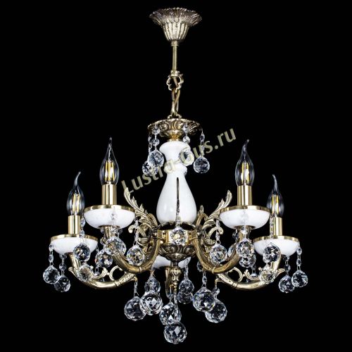 Люстра бронзовая Атланта из мрамора №5/1 Шар в Самаре Гусь Хрустальный