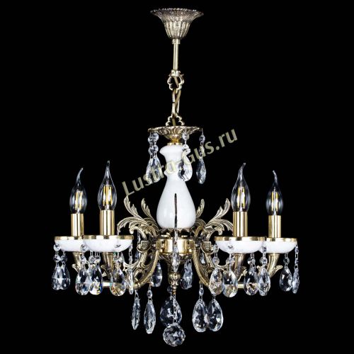 Люстра бронзовая Атланта из мрамора №5/1 Журавлик в Самаре Гусь Хрустальный