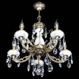 Люстра бронзовая Атланта из мрамора №5/1 Журавлик в Самаре