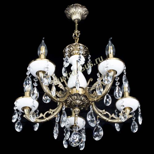 Люстра бронзовая Атланта из мрамора №5/1 Журавлик в Самаре Гусь Хрустальный