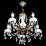 Люстра бронзовая Атланта из мрамора №5/1 Журавлик в Самаре